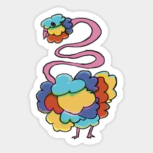 Fluffy Bird Sticker